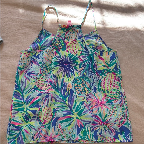 Lilly Pulitzer Colorful Floral Tank Top - Picture 2 of 3